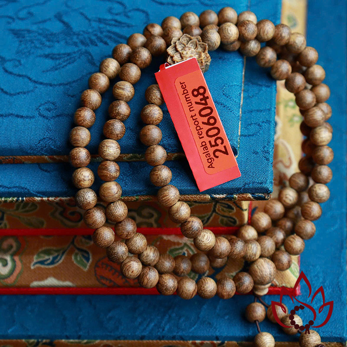 Vòng Trầm Hương 108 Hạt | 6 Ly | Trầm Tốc Banh Tự Nhiên